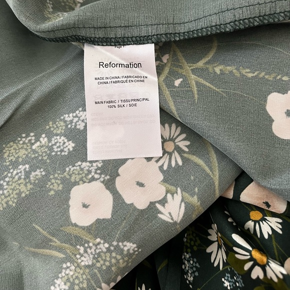 Reformation Frankie Silk Dress - Buena - Picture 7 of 9